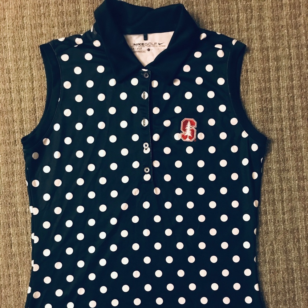 Stanford Nike golf shirt, navy